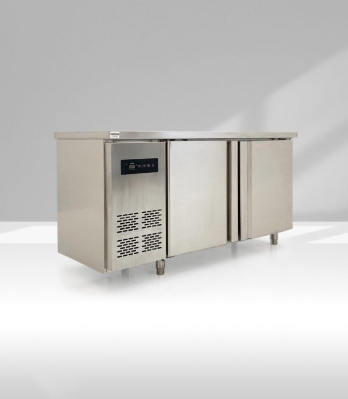 CB-150V Πάγκος Δυναμικός Ψυγείο Ανοξείδωτος με 2 Ανοιγόμενες Πόρτες 208lt