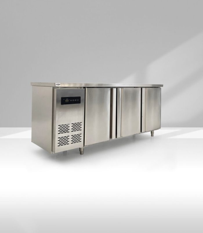 CB-180V Πάγκος Δυναμικός Ψυγείο Ανοξείδωτος με 3 Ανοιγόμενες Πόρτες 280lt