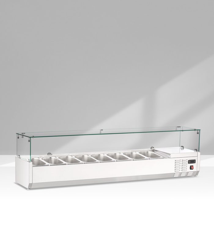 EFS 1800 Επιτραπέζιες βιτρίνες Σαλατών 9*1/4 GN PAN