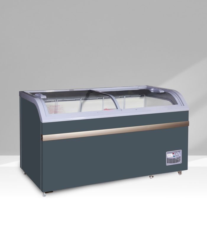 CBF500H 1.5m Κατάψυξη με κουρμπαριστά συρόμενα κρύσταλλα (ΓΚΡΙ)